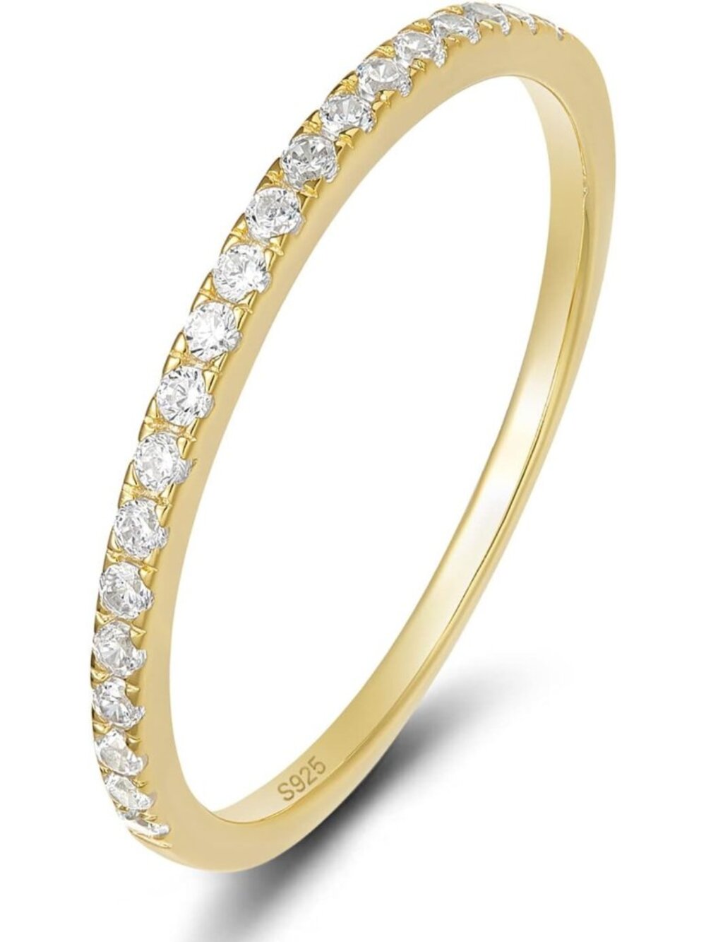 925 Sterling Silver Women's Eternity Wedding Band Ring, Sizes 3-13, Elegant